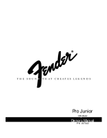 Fender Pro-Junior - Owners Manual 